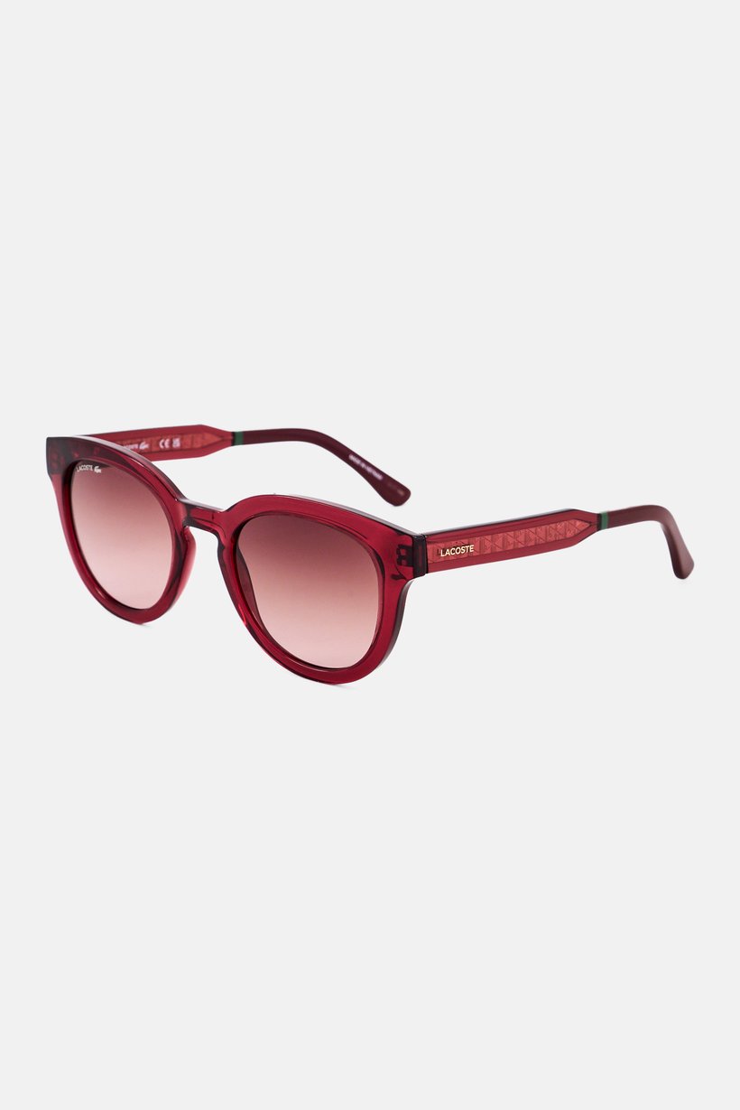 Women L6070S Round Sunglasses, Burgundy